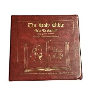 The Holy‎ Bible New Testament Cassette Tapes (10) KJV Alexander Scourby READ